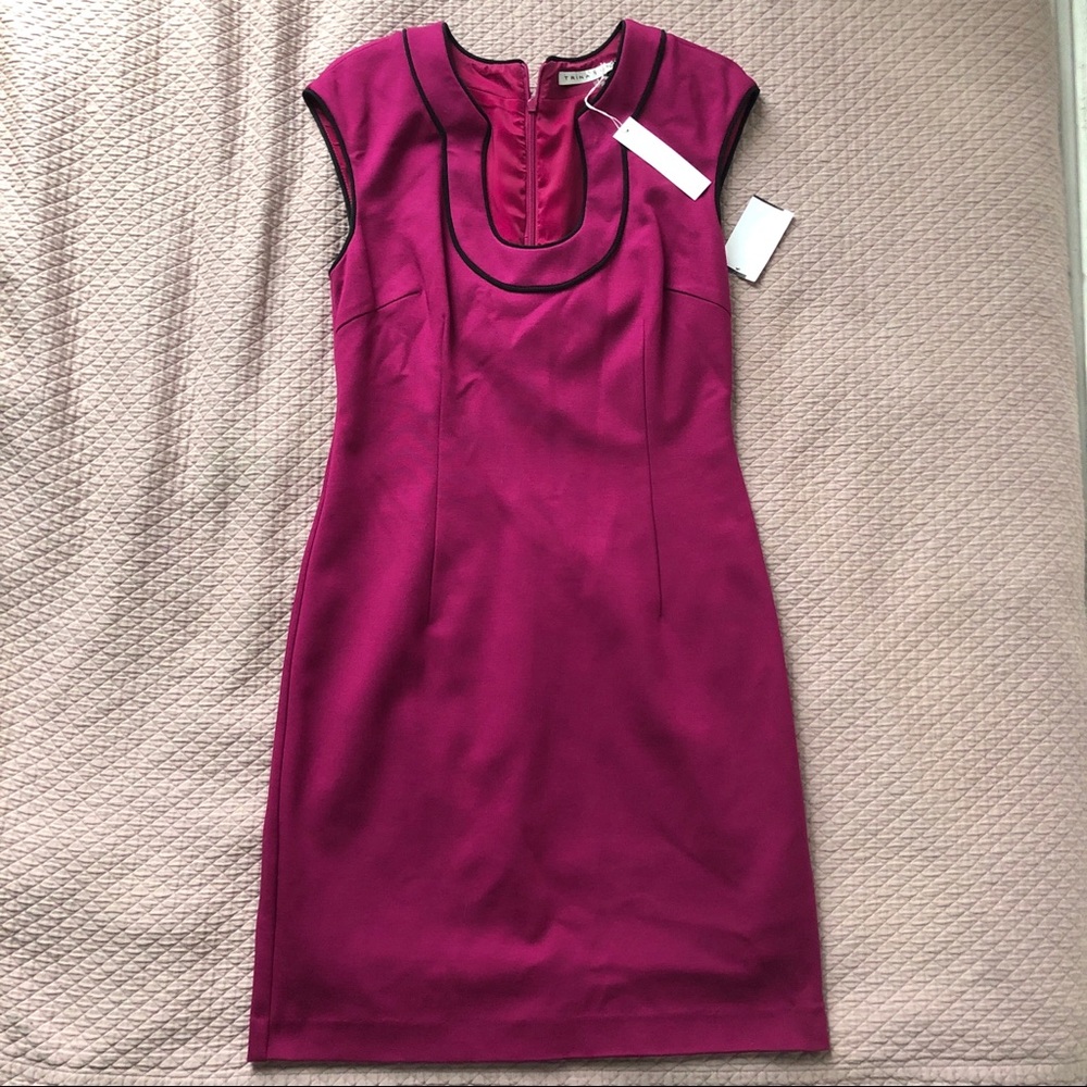 NWT Trina Turk magenta sheath dress
